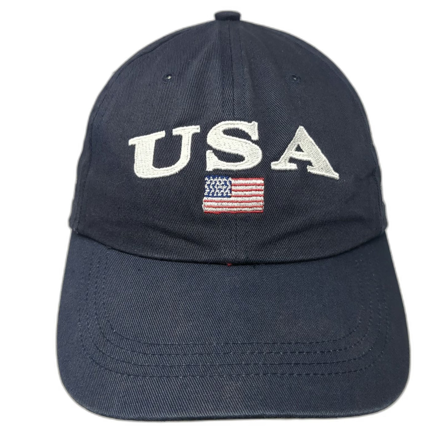 Ahead Baseball Cap Blue One Size USA North Jersey Country Club Slideback Hat