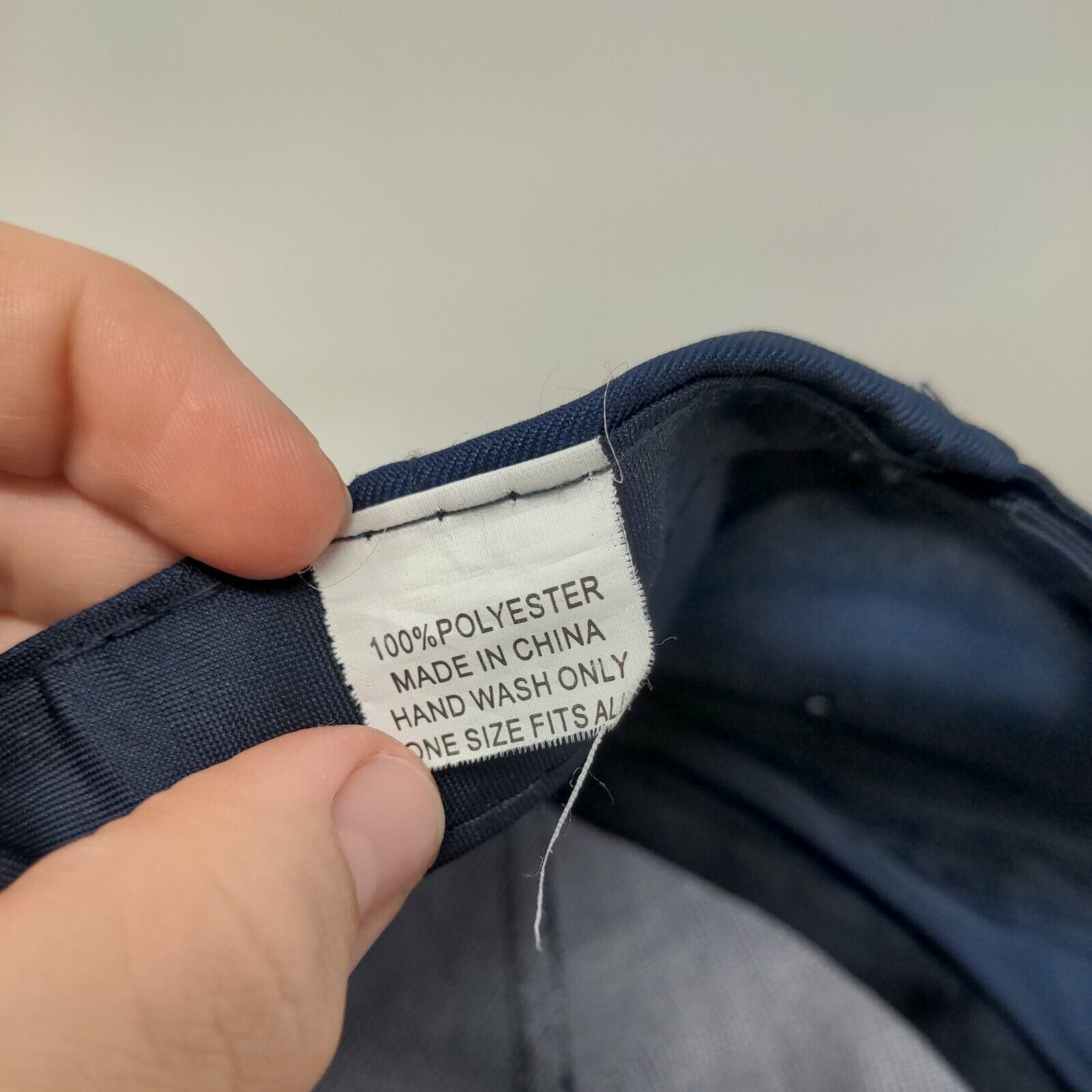 RSVP Strapback Hat Blue OSFA Adjustable Embroidered Vented Holes Polyester