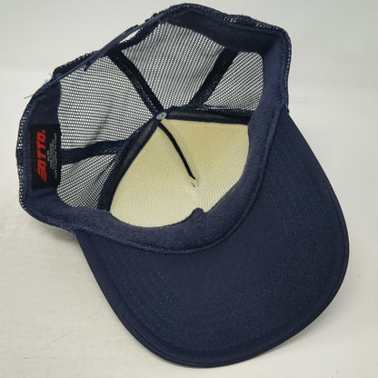 Otto Trucker Hat Blue One Size Montauk Brewing Co Mesh Rope Snapback Beer NY