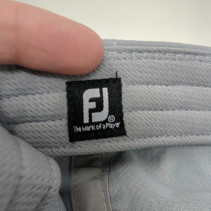 FootJoy Gray Baseball Cap One Size Golf Shoe Logo Performance Slideback Hat