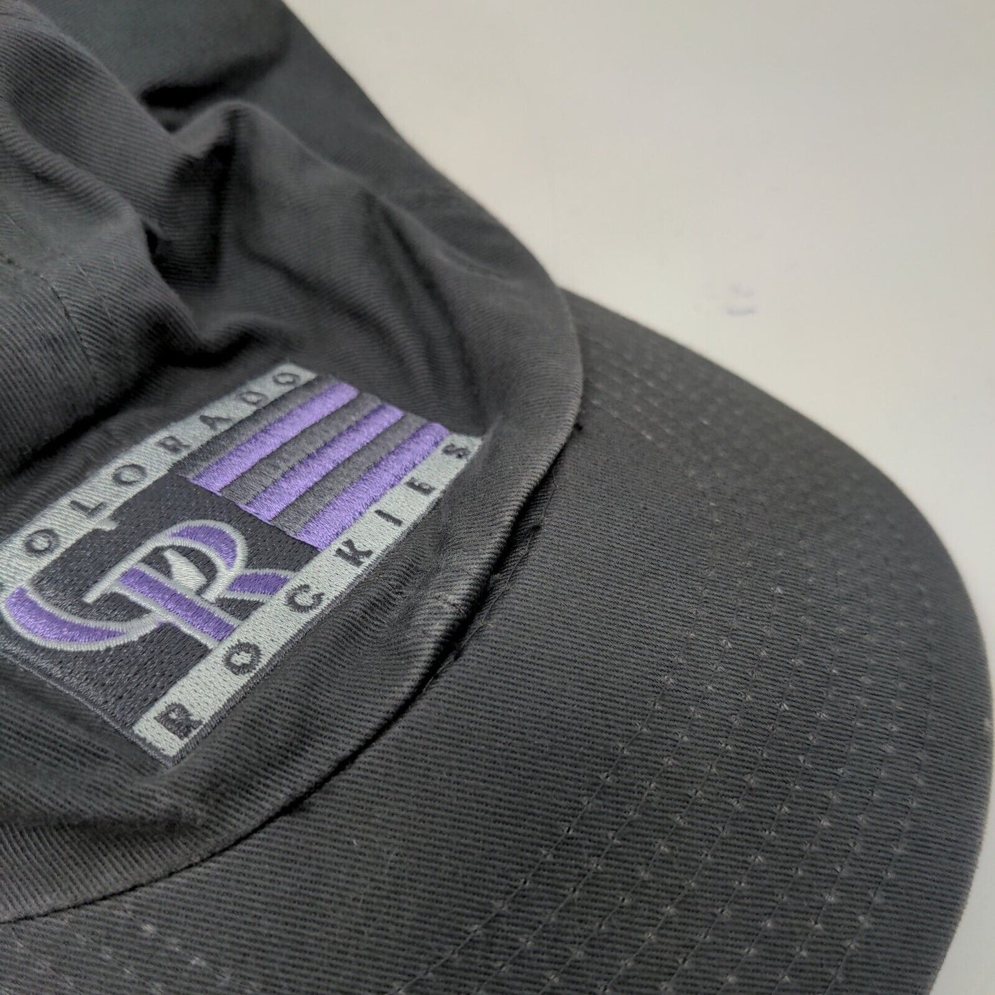 Colorado Rockies Slideback Hat Gray OSFA Box Seat MLB Genuine Merchandise