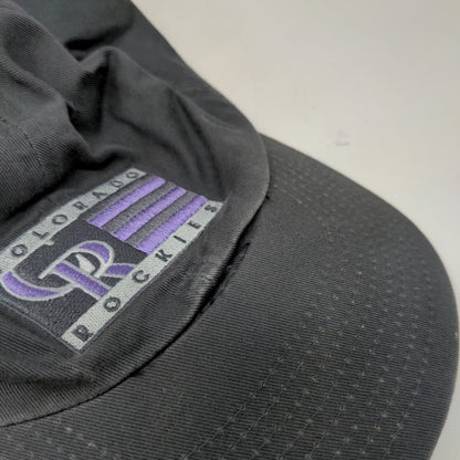Colorado Rockies Slideback Hat Gray OSFA Box Seat MLB Genuine Merchandise