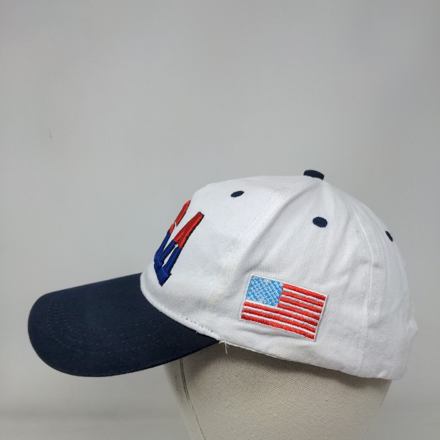 USA Slideback Hat Multicolor One Size Adjustable Embroidered Patriotic 6 Panel