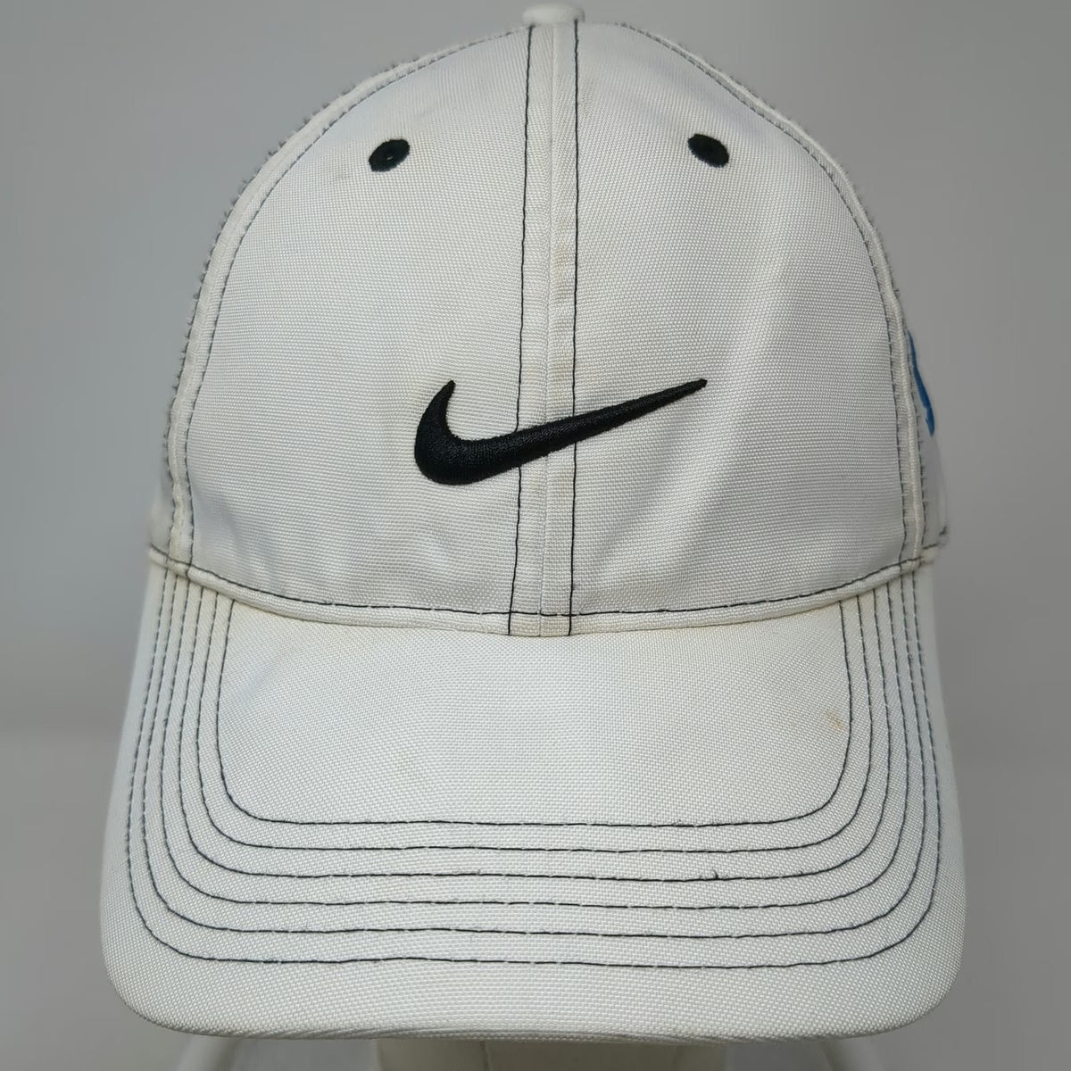Nike Baseball Cap White One Size SAS Logo Contrast Stitching Polyester Golf Hat