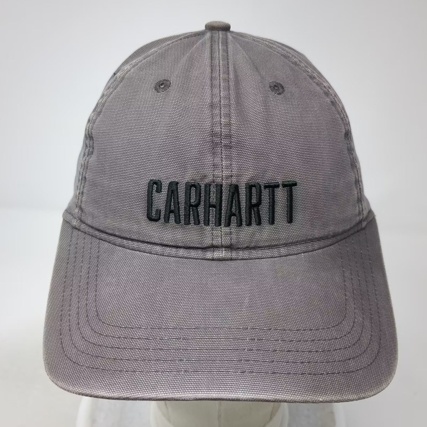 Carhartt Baseball Cap Gray OS Embroidered Logo Adjustable Cotton Canvas Hat