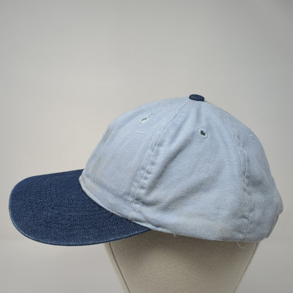 Otto Snapback Hat Blue One Size Adjustable Colorblock Vented Holes 6 Panel Blank