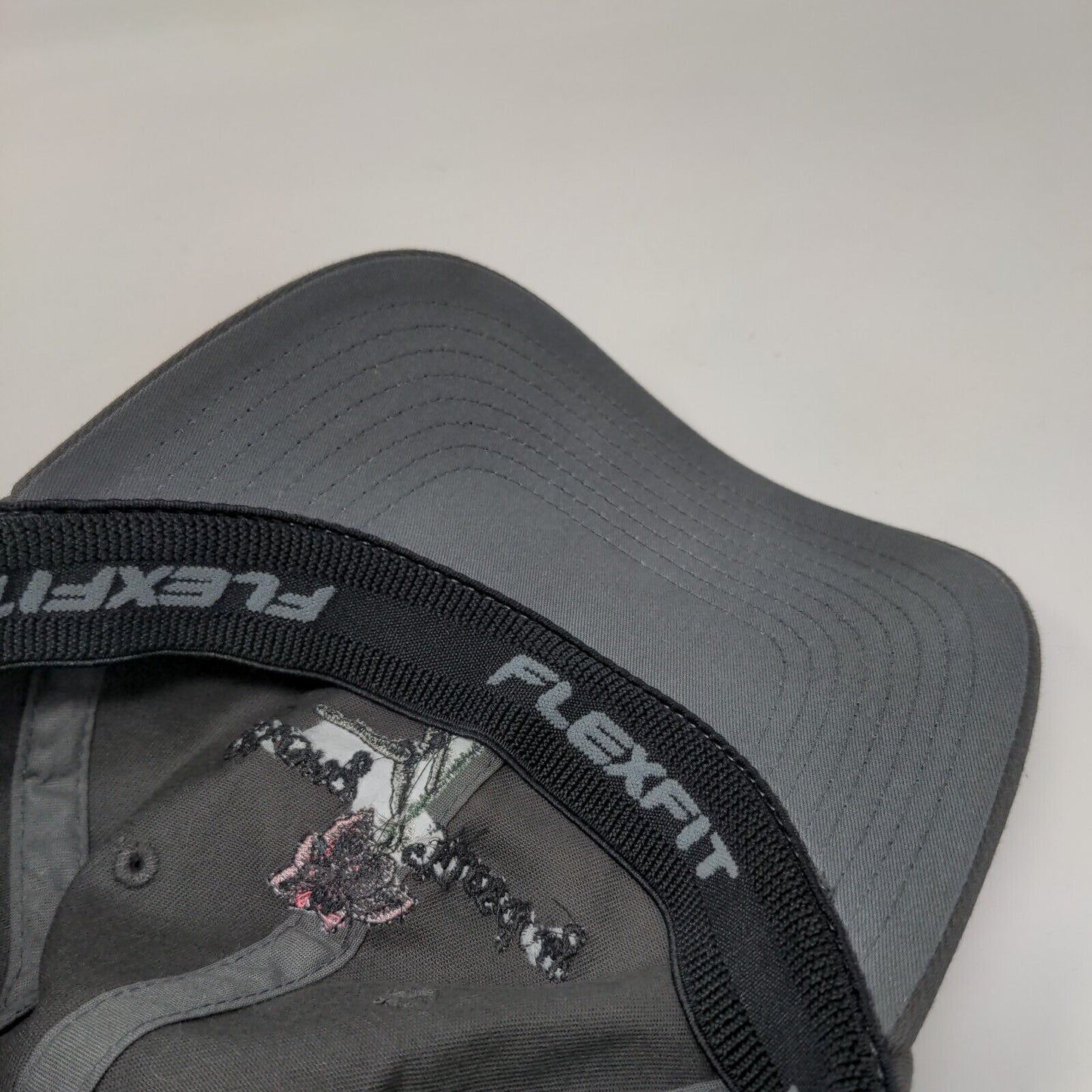 Strong Tuesday Fitted Hat Gray L-XL Embroidered Flexfit Yupoong