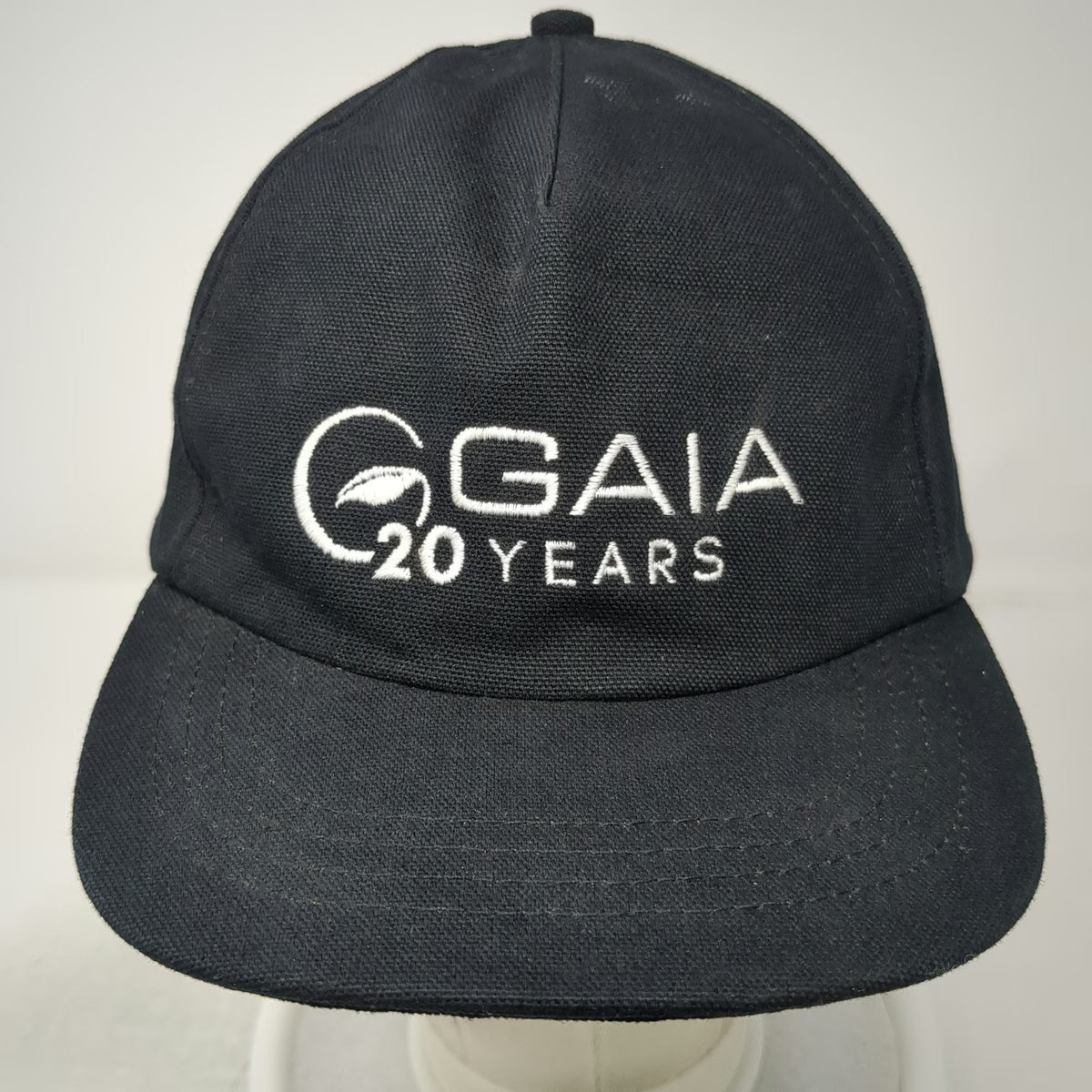 Rustek 5 Panel Hat Black One Size Gaia 20 Years Organic Cotton Bamboo Cork Brim