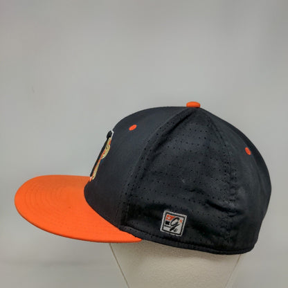 The Game Fitted Hat Orange Black Size M Embroidered Logo Lion O