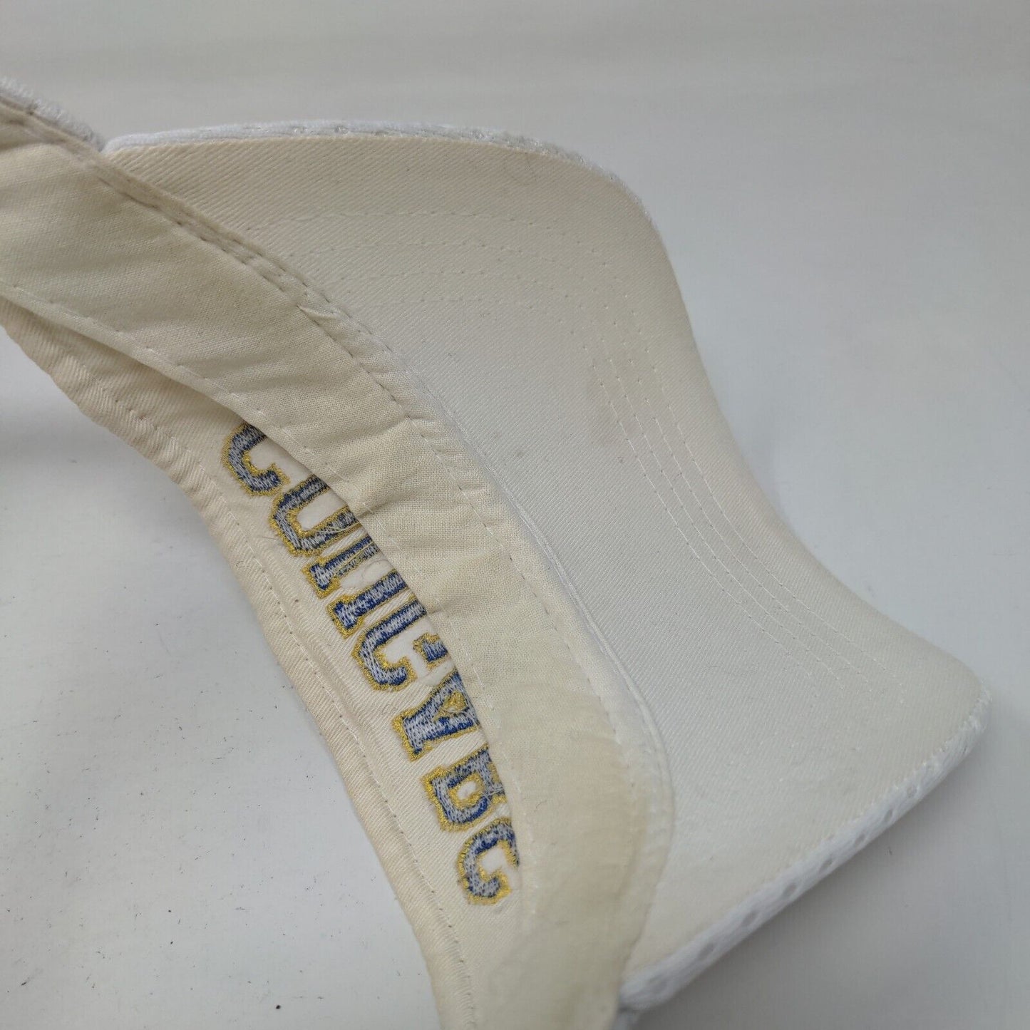 Magic Men's Sun Visor Cap Hat White OSFA Embroidered Cougars Logo 100% Polyester