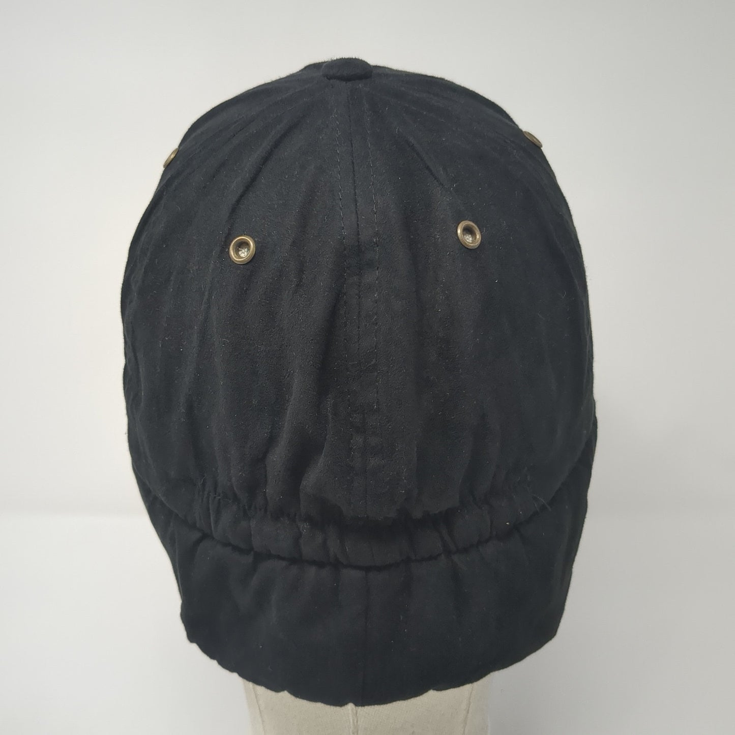 Magic Headwear Fitted Trapper Hat Black XL Faux Fur Lined Ear Flap Blank