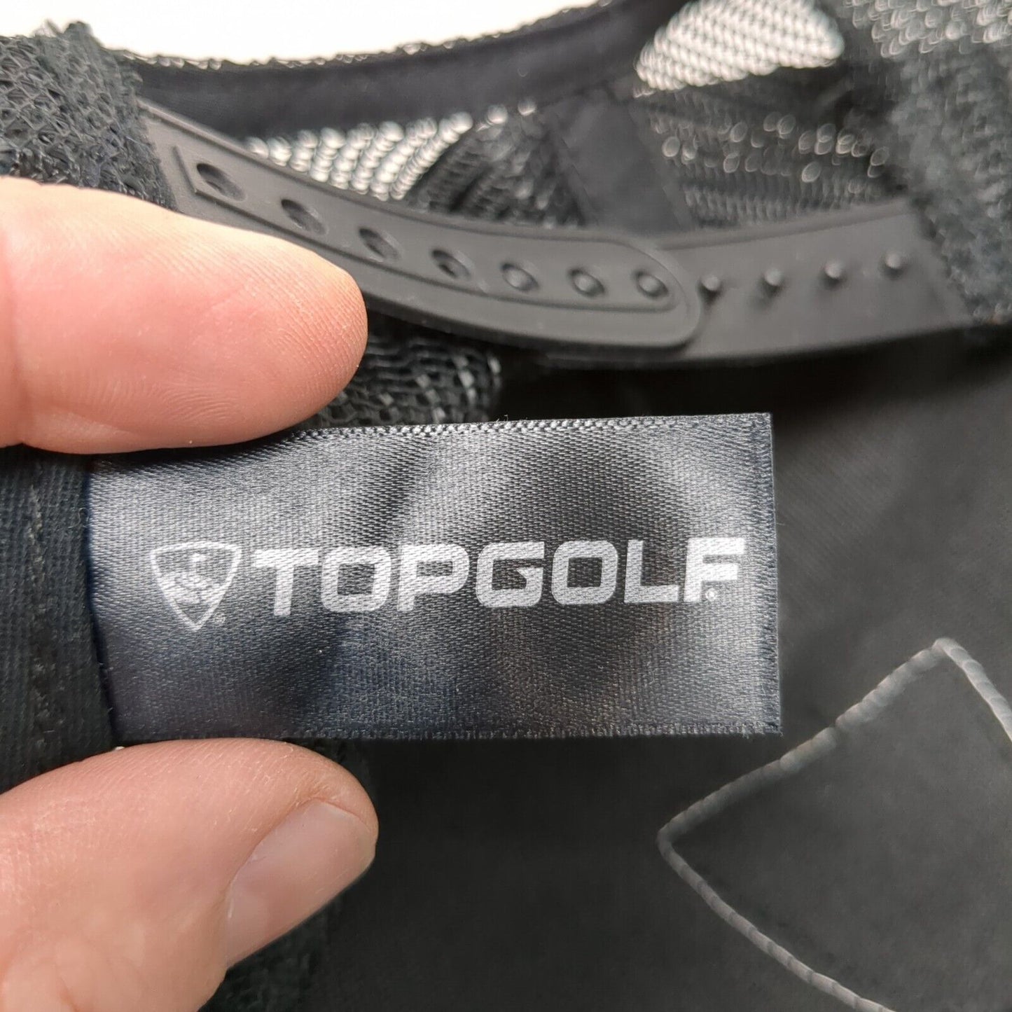 Top Golf Snapback Trucker Hat Black OSFA Adjustable Embroidered Mesh Back
