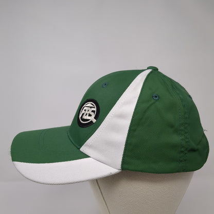 FBS Strapback Hat Green OSFA Adjustable Embroidered Vented Holes Sport-Tek