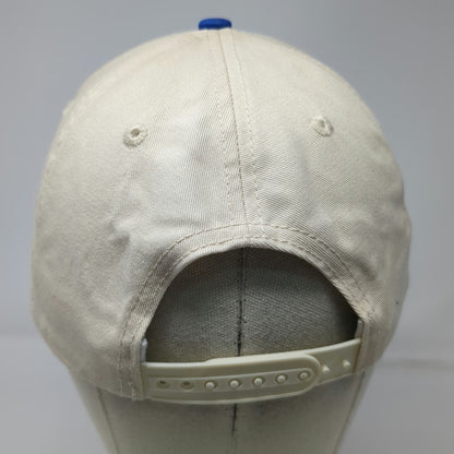 White Blue 5 Panel Hat One Size Montucky Cold Snacks Yeehaw Inn Snapback Beer