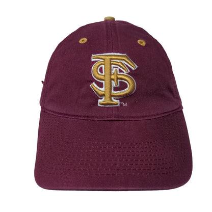 Florida State Men's Slideback Hat Red Burgundy OSFA Embroidered Official NCAA