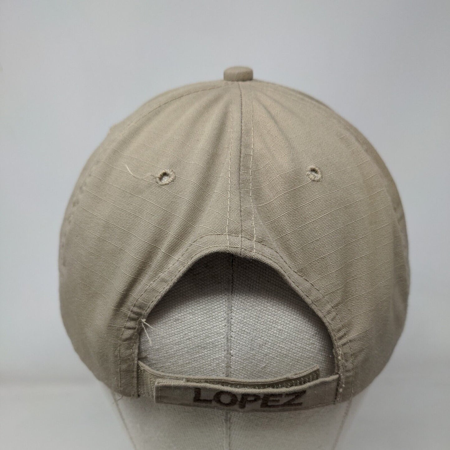 American Flag Lopez Strapback Hat Tan One Size Adjustable Patriotic Propper