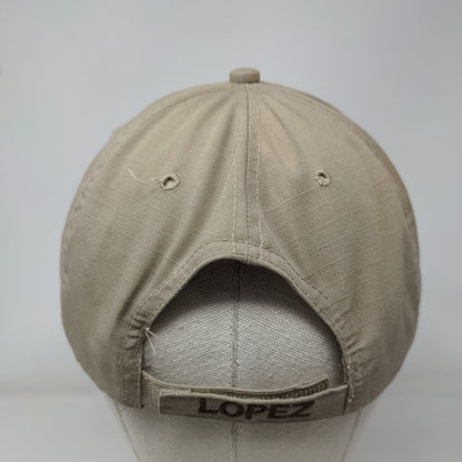 American Flag Lopez Strapback Hat Tan One Size Adjustable Patriotic Propper