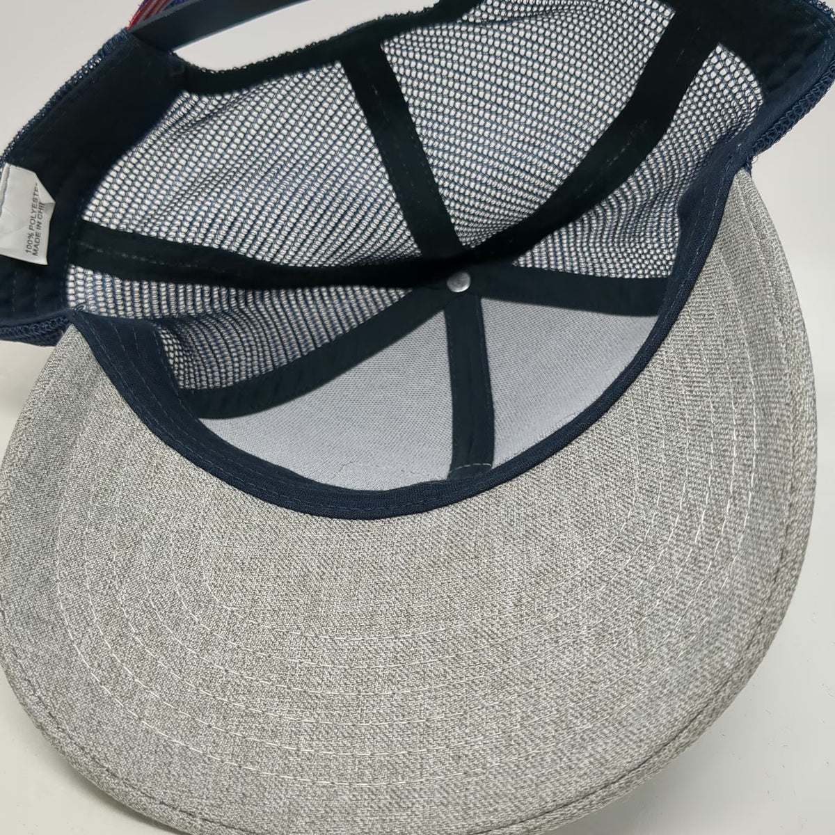 C-A-L Ranch Stores Trucker Hat Gray One Size Mesh Snapback Patch Adjustable Farm