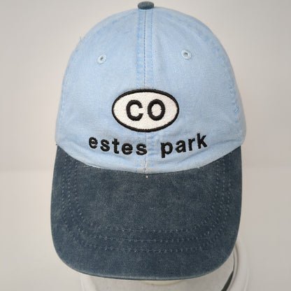 CO Estes Park Slideback Hat Blue One Size Adjustable Embroidered 6 Panel Adams