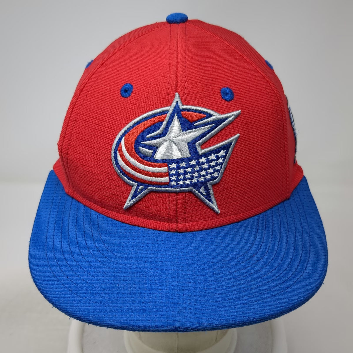 Connecticut Capitals Pukka Cap Red Blue Size S Flat Brim A-Flex Embroidered Hat