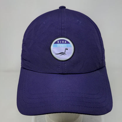 Kiva Dunes Strapback Hat Purple One Size Adjustable Ponytail 6 Panel