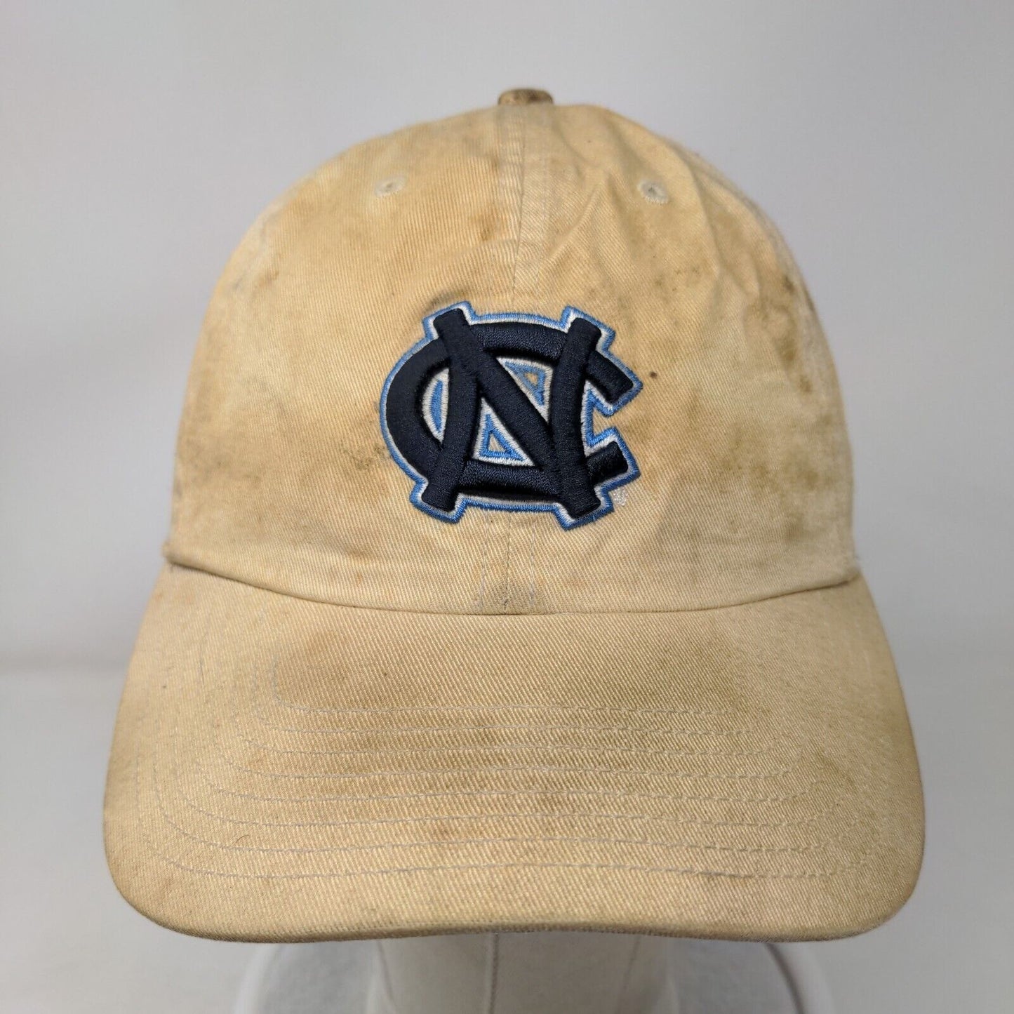 North Carolina Tarheels The Franchise Twins Enterprise Fitted Hat Tan M Distress