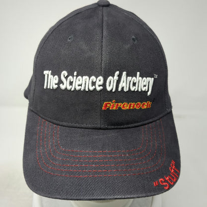 Gray Baseball Cap One Size Science of Archery Firenock Red Stitching Hat