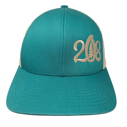 208 Snapback Mesh Back Trucker Hat Multi One Size Pacific Headwear
