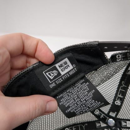 Letter M Snapback Mesh Back Trucker Hat Gray One Size New Era 9Fifty