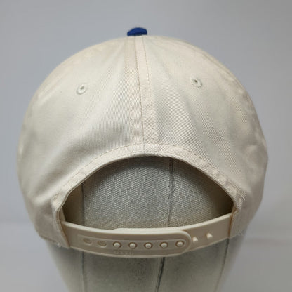 OhWow 5 Panel Beige Blue One Size Merica Embroidered Snapback Contrast Bill Hat