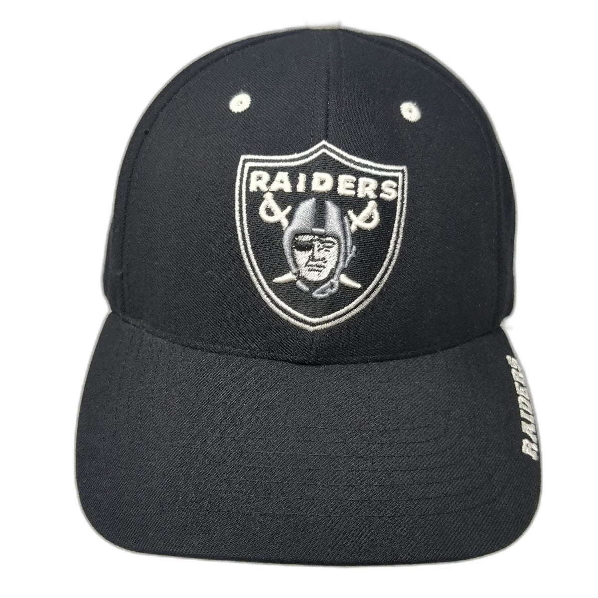 Twins Enterprise NFL Las Vegas Raiders Cap Black OSFM Shield Logo Embroidered