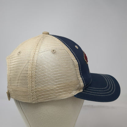 Tractor Supply Co Baseball Cap Blue Beige One Size Mesh Strapback Logo Farm Hat