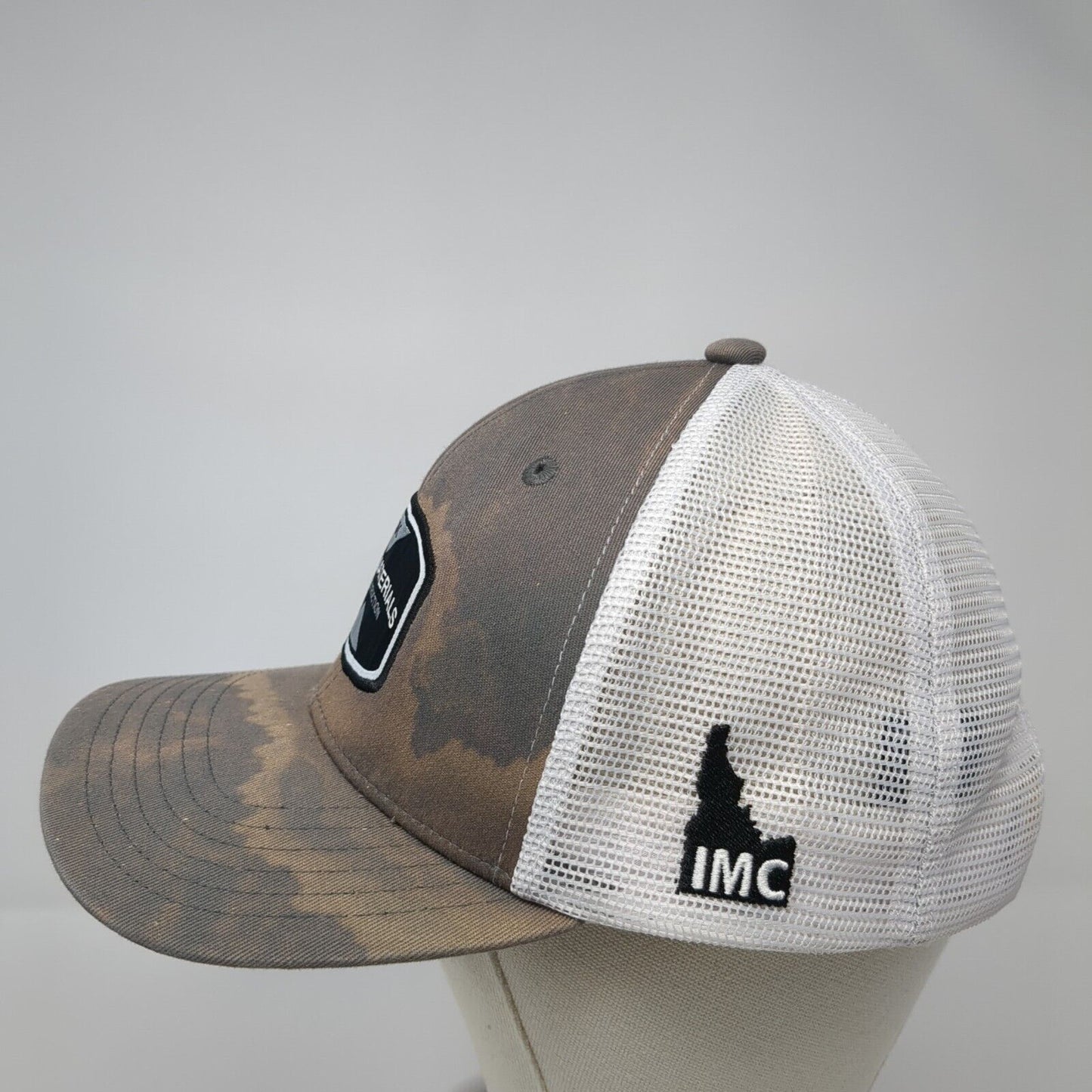 IMC Idaho Material Construction Snapback Trucker Hat Gray OS Adjustable Mesh