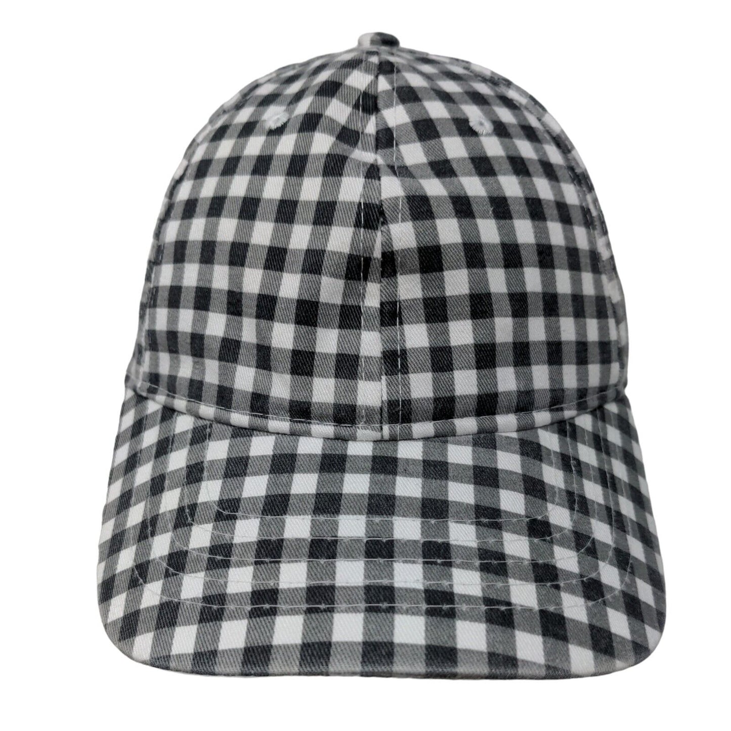 Unbranded Strapback Hat Multicolor OSFM Gingham Check Adjustable Blank
