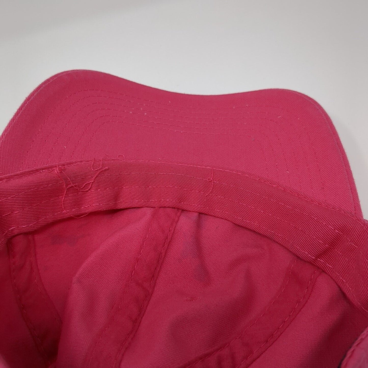 Eckos Slideback Hat Pink One Size Adjustable Vented Holes 6 Panel Blank