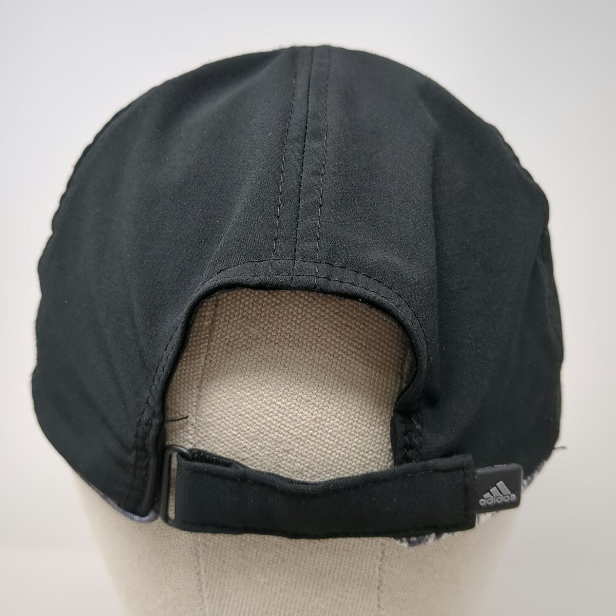 Adidas Baseball Cap Black OSFM Performance ClimaCool Graphic Brim Strapback Hat