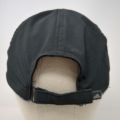 Adidas Baseball Cap Black OSFM Performance ClimaCool Graphic Brim Strapback Hat