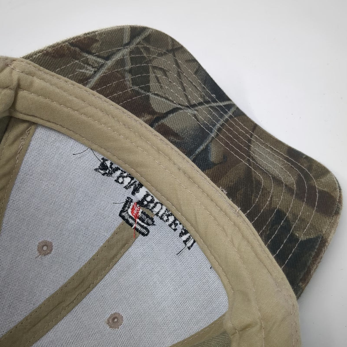Kati Baseball Cap Green One Size Camo Logo Farm Bureau Financial Services Hat