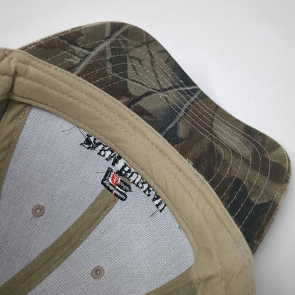 Kati Baseball Cap Green One Size Camo Logo Farm Bureau Financial Services Hat