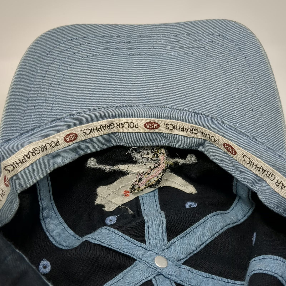 Polar Graphics Baseball Cap Black One Size Idaho Fishing Trout Embroidered Hat