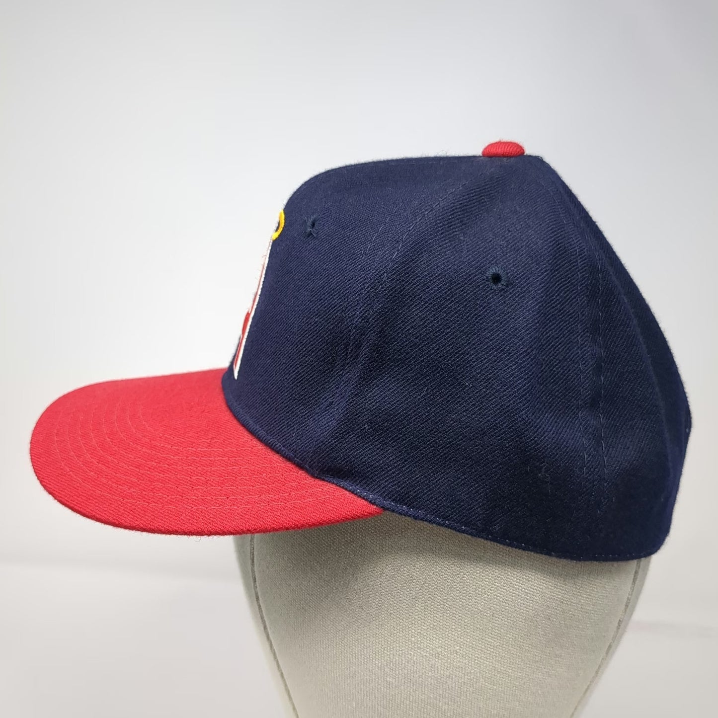 New Era Cap Blue Red 6 7/8 Angels MLB Diamond Collection Fitted Hat Vintage