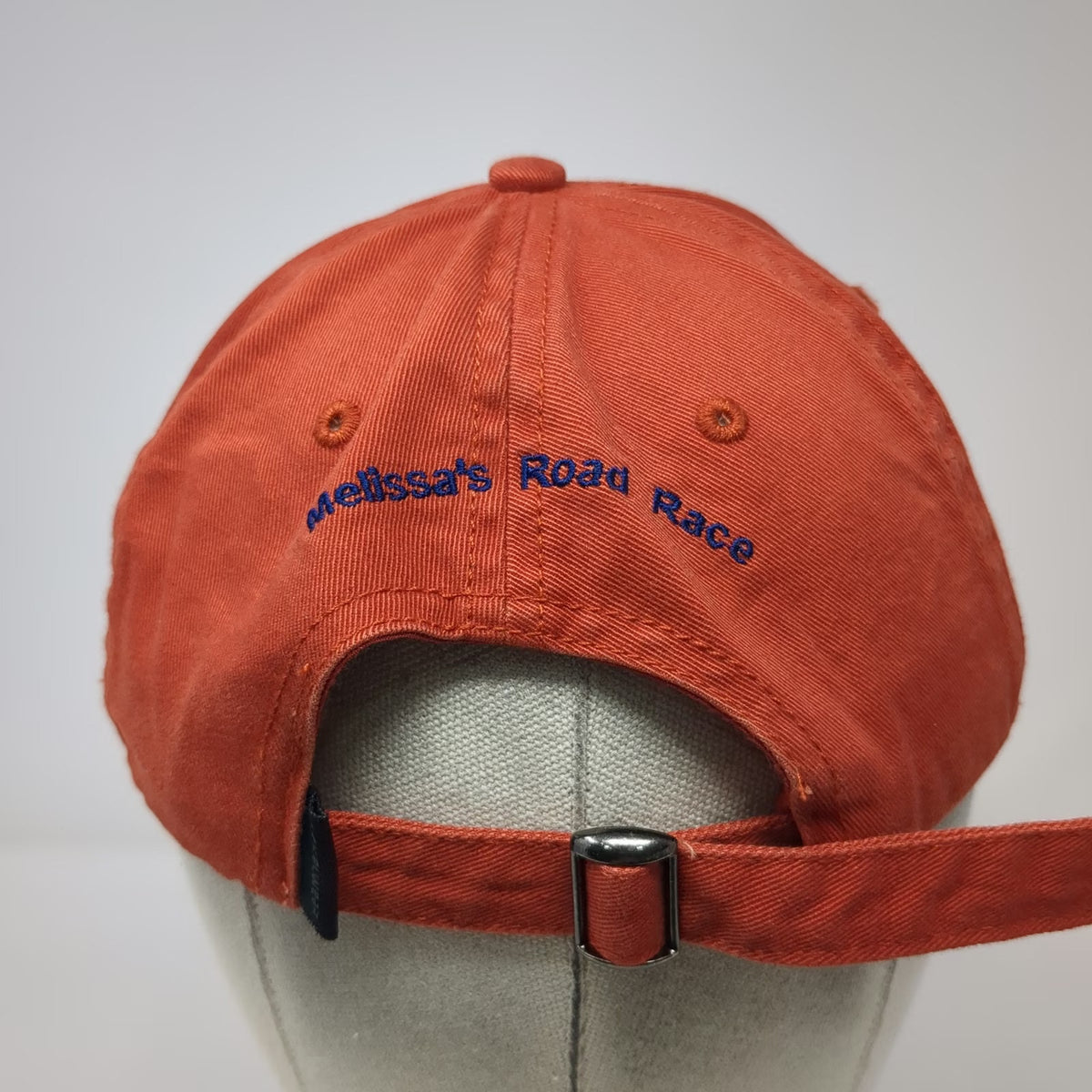 Levelwear Baseball Cap Orange Blue One Size Melissa's Road Race Banff Canada Hat