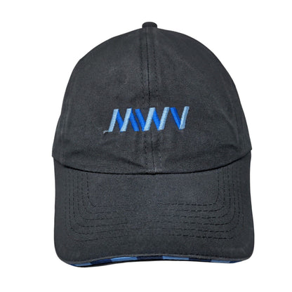 MWV Strapback Hat Black One Size Adjustable Embroidered Vent Holes