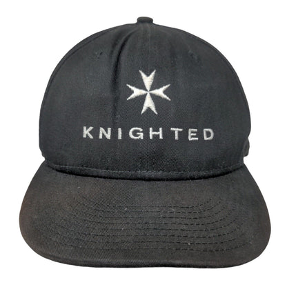 Knighted Snapback Hat Black OSFM Embroidered Adjustable New Era 9Fifty