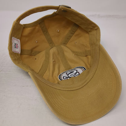 San Francisco 49ers NFL Yellow One Size Cotton Slideback Hat Logo Curved Brim