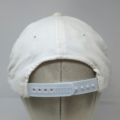 Dorfman Pacific Ducks Unlimited Trucker White Corduroy Rope Brim Hat One Size