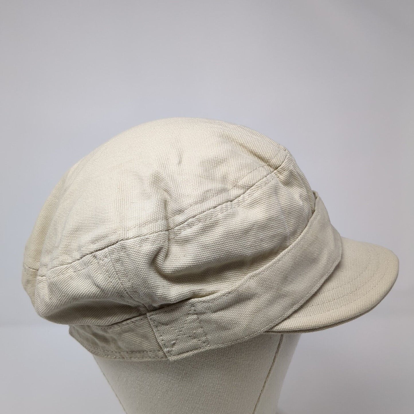 Unbranded Fitted Newsboy Cap Hat Tan One Size Solid Blank Outdoor