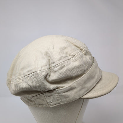 Unbranded Fitted Newsboy Cap Hat Tan One Size Solid Blank Outdoor