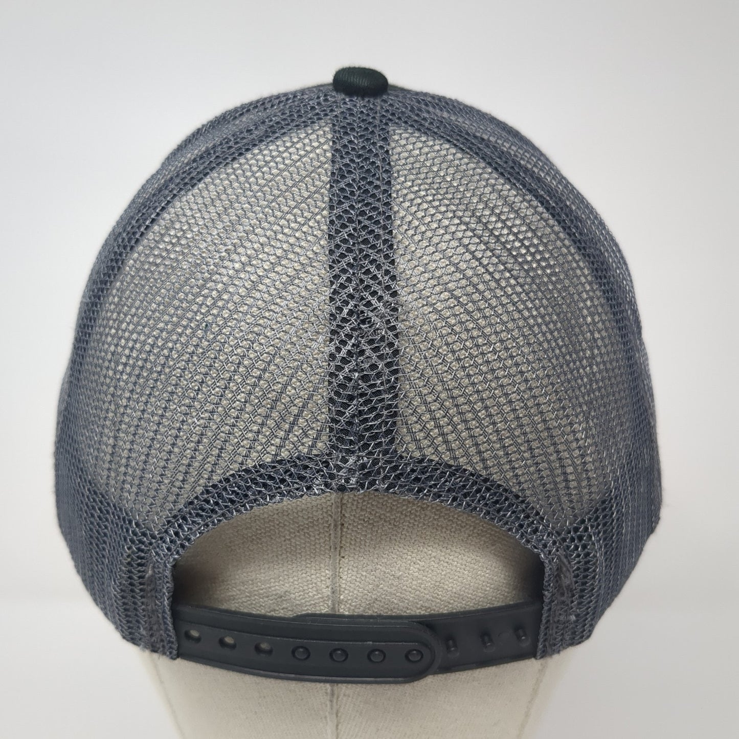 Ram Jack Snapback Mesh Back Trucker Hat Black One Size Outdoor Cap