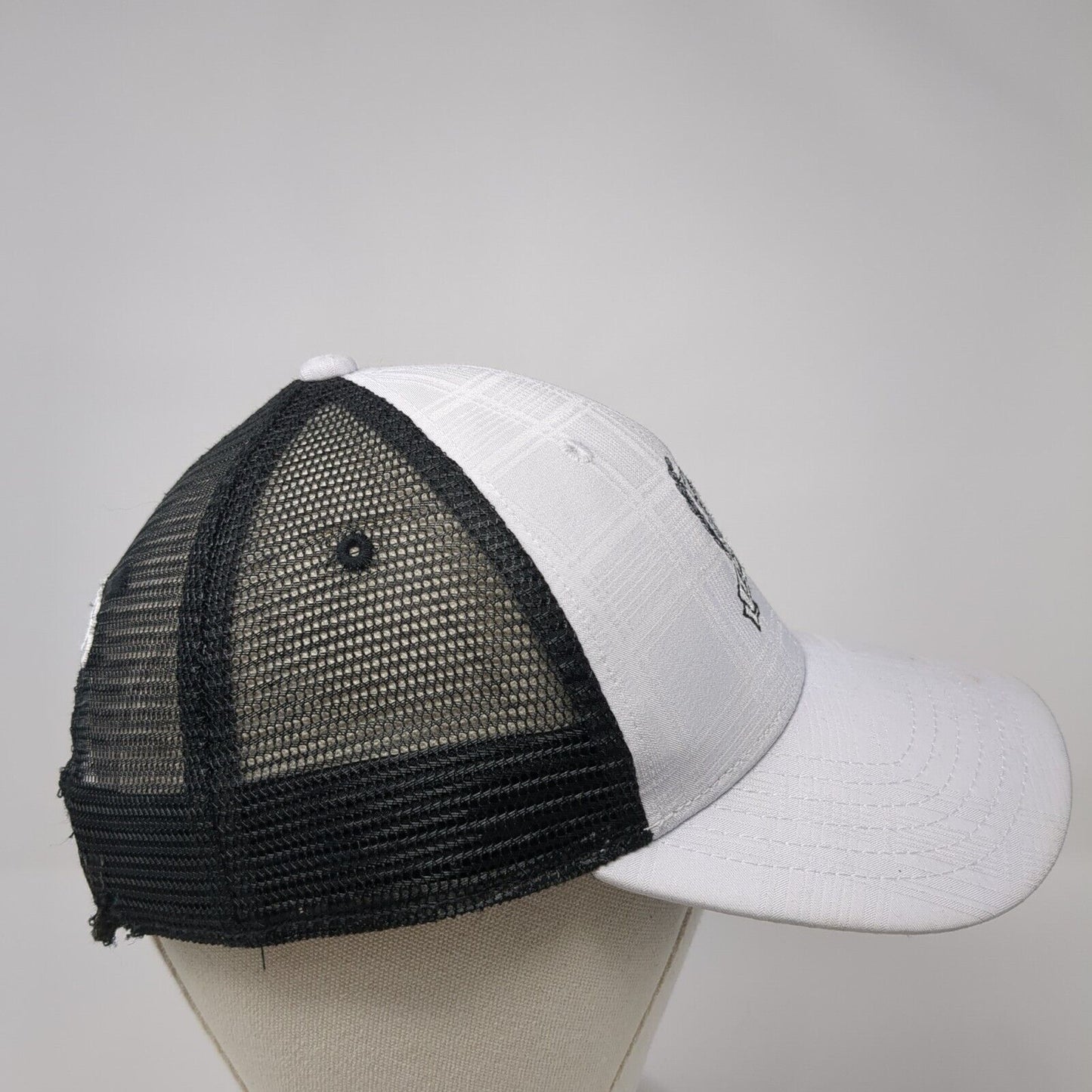 Legends Snapback Trucker Hat White OS Adjustable Embroidered Mesh TaylorMade